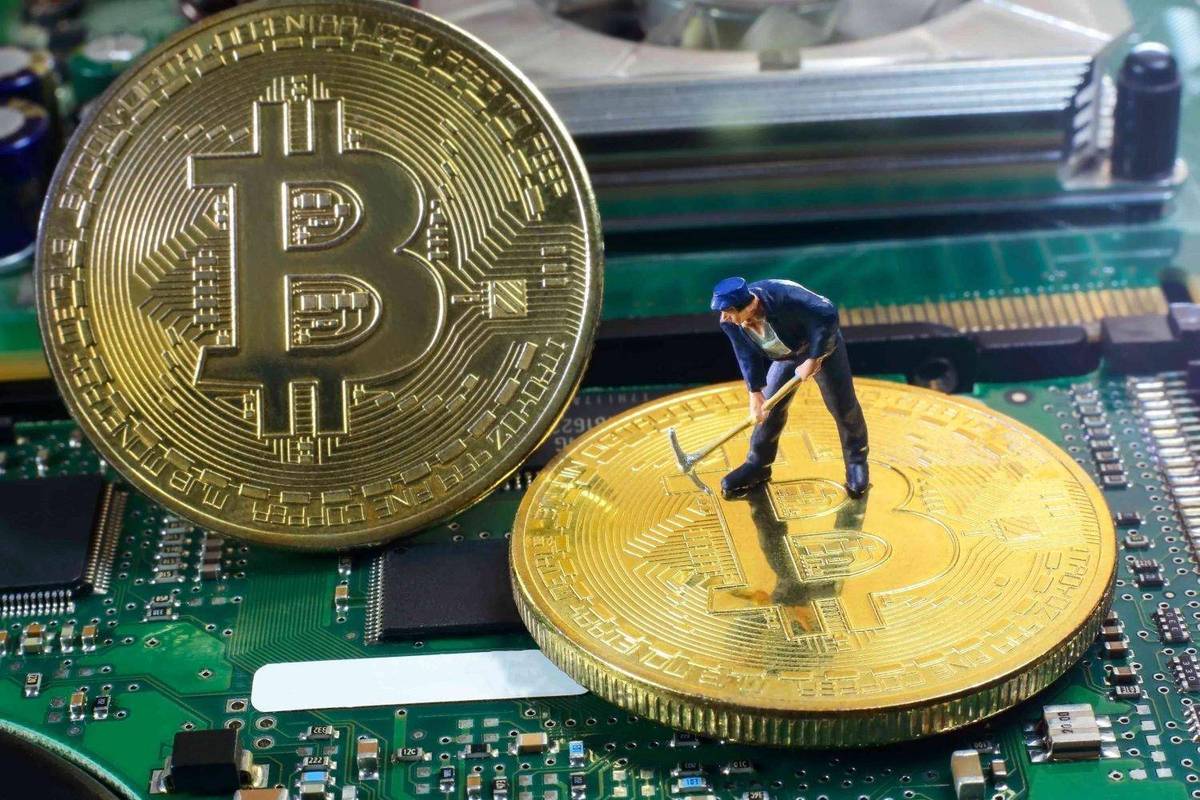 A close-up view of a powerful ETH miner, showcasing its robust design and efficiency features