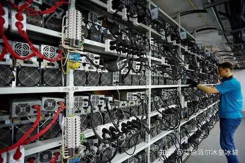 An advanced mining rig setup in an American facility, highlighting the hardware essential for Bitcoin and other cryptocurrency mining